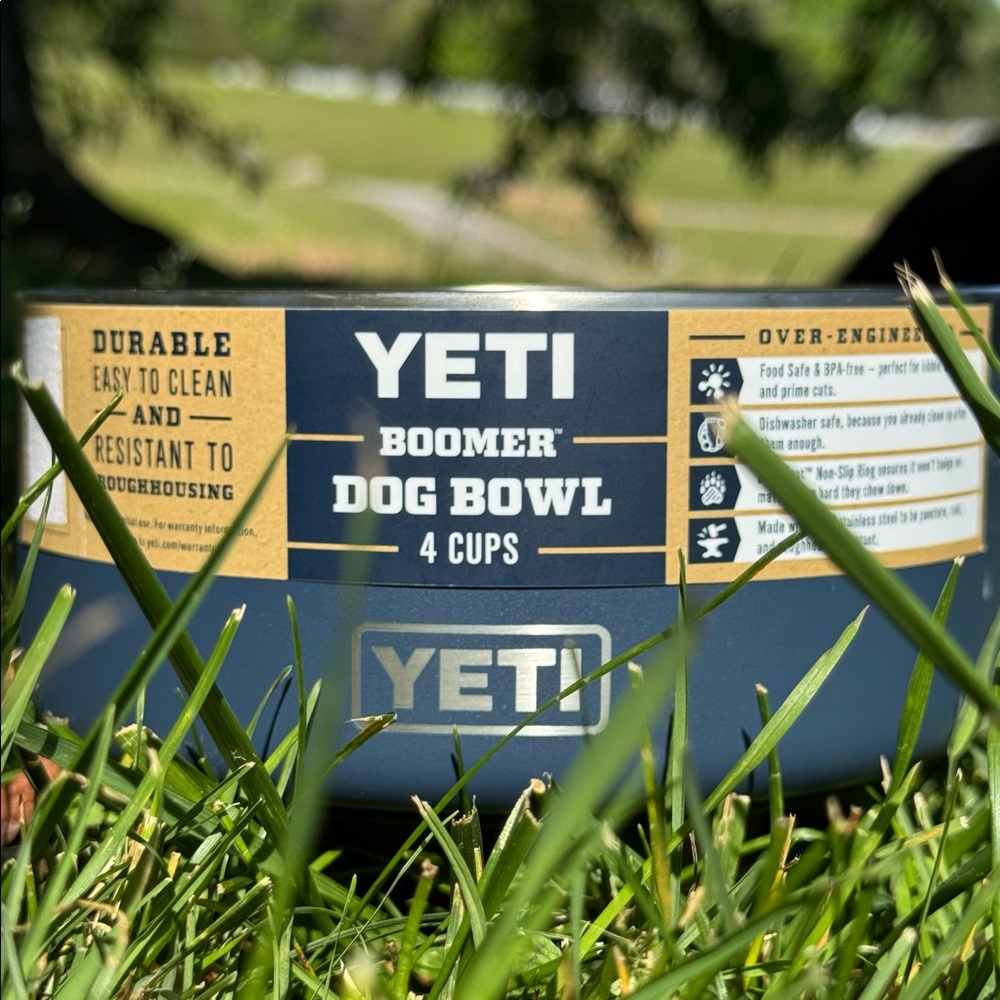 Navy Yeti Boomer Dog Bowl